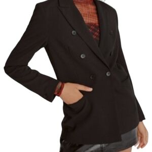DNA Women's Black Double Breasted Blazer Size Med
